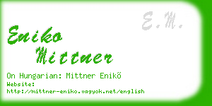 eniko mittner business card
